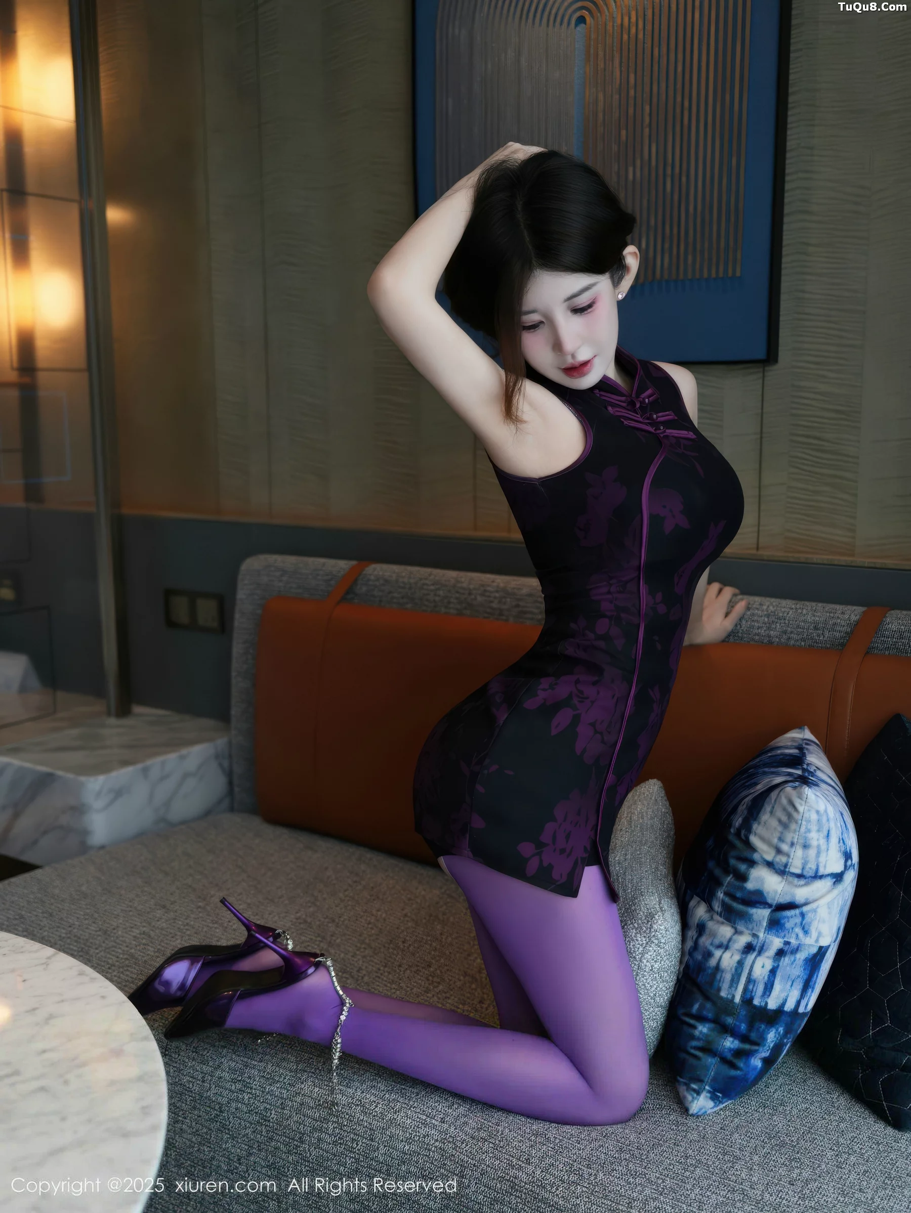 [XiuRen秀人网] 2025.11.11 No.10971 苏甜橙子 紫色内衣 [54P] NO.9
