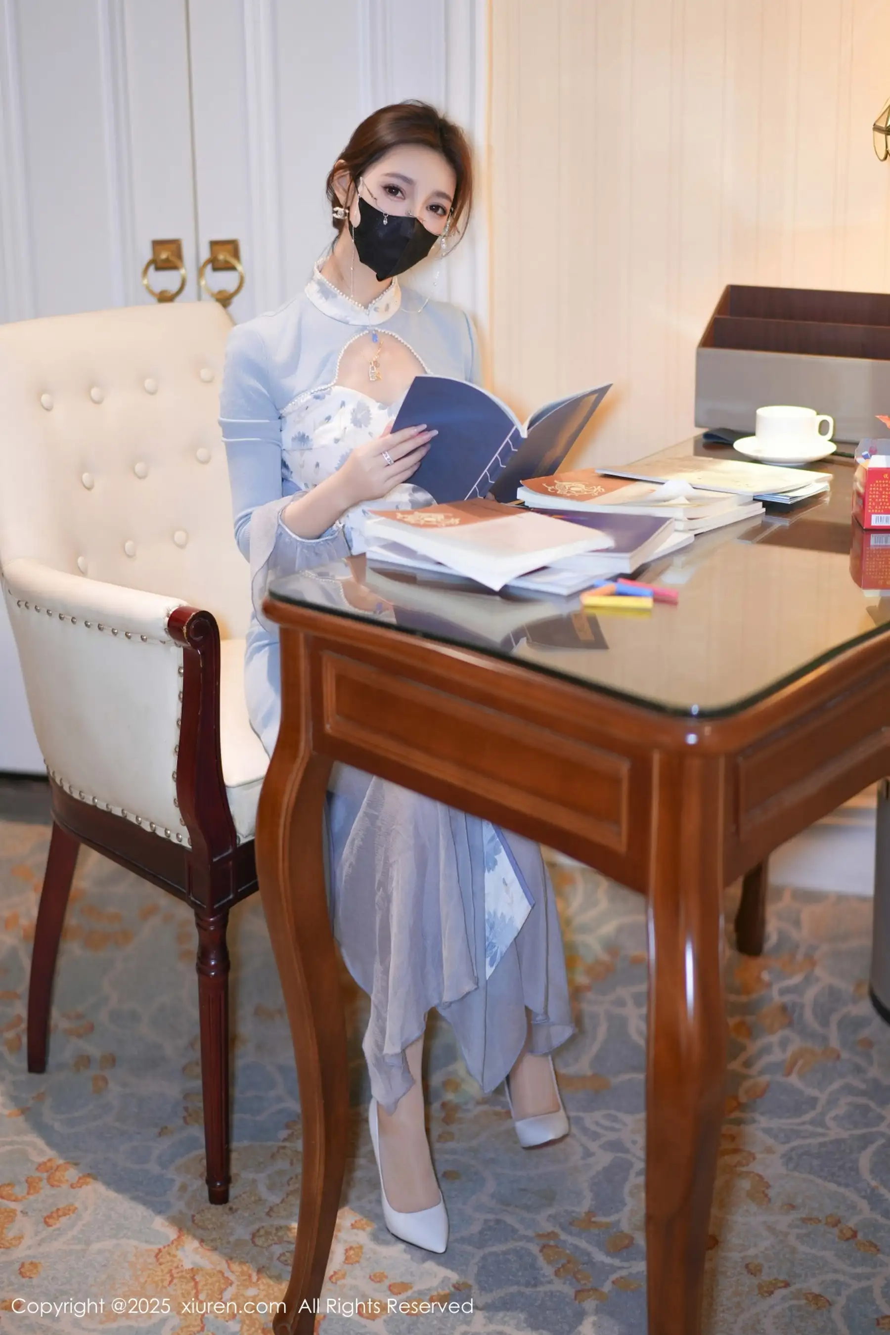 [XiuRen秀人网] 2025.11.26 No.11033 Twins-桃桃 闪亮白丝 [80P] NO.9