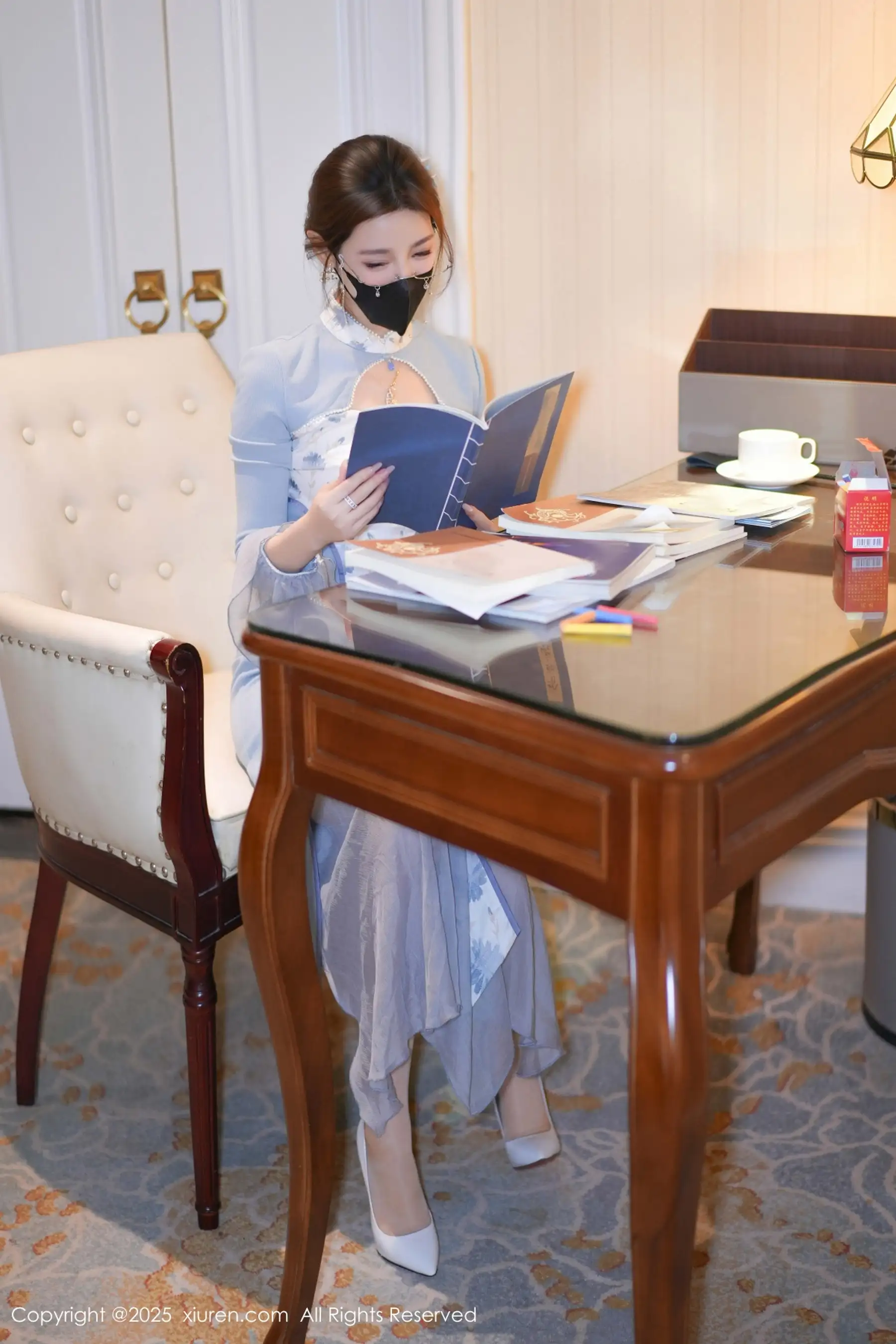 [XiuRen秀人网] 2025.11.26 No.11033 Twins-桃桃 闪亮白丝 [80P] NO.8